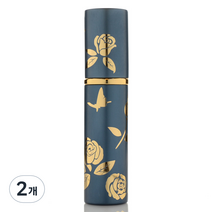 플라카 휴대용 간편한 향수 공병 10ml, 2개, 블루