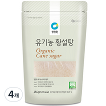 대상 청정원 유기농 황설탕, 4개, 454g