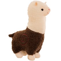 네이처타임즈 복슬복슬 알파카 인형, 브라운, 65cm