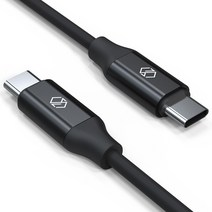 신지모루 C to C PD 고속충전 케이블 60W, 블랙, 2m