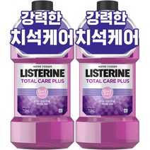 리스테린 토탈케어 플러스 구강청결제, 750ml, 2개