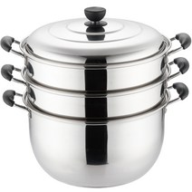 퀸센스 로망 3단 찜냄비, 32cm, 1개