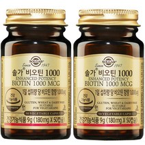 솔가 비오틴 1000, 50정, 9g, 2개