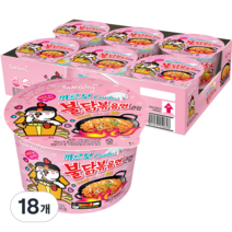 삼양 큰컵 까르보 불닭볶음면 트레이 105g, 18개