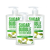 슈가버블 친환경 주방세제 허브 메들리, 470ml, 3개