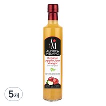 안드레아밀라노 유기농 애플사이다 식초, 500ml, 5개