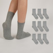 노디자인 여성용 스트롱 무지 중목 양말 10켤레