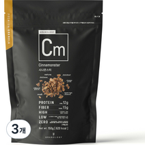 그라놀로지 시나몬스터 그래놀라, 150g, 3개