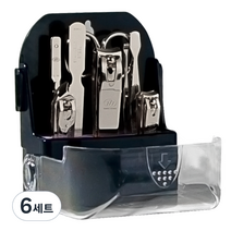 777 우주선 손톱깎이 8종 세트, 실버, 6세트