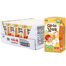 아이꼬야 유기농 베이비주스 120ml, 사과 + 배 혼합맛, 24개입