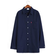 빅사이즈클럽 남성용 JIN 리얼 무지 포켓 셔츠