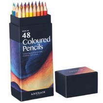 [펜텔칼라브러쉬] 퍼플빈 전문가용 고급 색연필, 48색, 1개