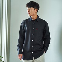 빅사이즈클럽 남성용 JIN 리얼 무지 포켓 셔츠