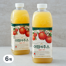 서울우유 아침에주스 사과, 950ml, 6개