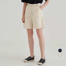 ELLE PARIS 여성용 비조 하프 팬츠