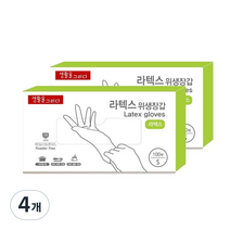 생활을그리다 라텍스장갑 S, 소(S), 4개