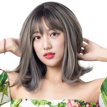 준 파스텔 통가발 250g + 가발망, 헤드블랙블루, 1개