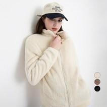 아피나르 소프트터치 플리스 목넥 집업