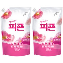 피죤 레귤러 섬유유연제 핑크로즈 리필, 1.6L, 2개
