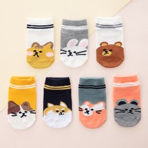 베이스알파 키즈 유아동 동물 친구들 스니커즈 양말