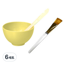 자연마을 팩도구 3종세트, 혼합 색상, 6세트