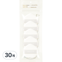 바닐라코 커버리셔스 얼티밋 화이트 쿠션 퍼프, 30개, 혼합색상