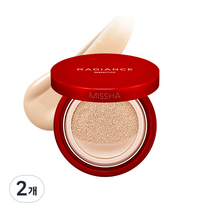 미샤 래디언스 퍼펙트핏 쿠션 파운데이션 15g SPF 50+ PA+++, 23호 샌드, 2개