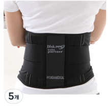 현대메디칼 디스크팡 수동식 벨트 허리보호대 XL, 5개