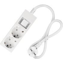 스윗홈 과부하차단 접지형 통합스위치 절전 멀티탭 2구 16A HOME-MO16A2, 0.7m, 1개