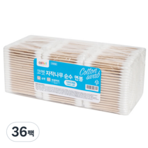 코멧 자작나무 순수 면봉, 100입, 36팩