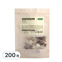 자연지인 오미자차 삼각티백 대용량, 1g, 200개, 2개