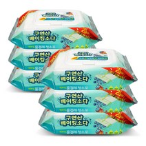 에파타클린업 구연산 베이킹소다 물걸레청소포 대형, 6개입