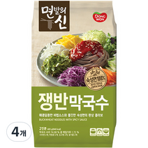 면발의신 쟁반막국수, 405g, 4개