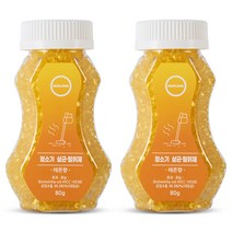 마크롱 청소기 살균 탈취제 레몬향, 80g, 2Ea, 과일/트로피칼향