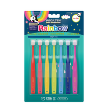 럭스360 프리미엄 8단 어린이칫솔 1단계6p + 2단계1p, 혼합색상, 1세트