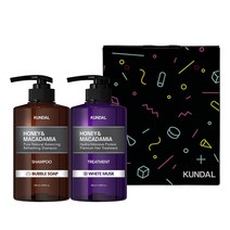 쿤달 헤어 선물세트 2구 화이트머스크향, 1세트