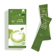 우유와 함께 제주 녹차 라떼 분말, 18g, 5개, 1개