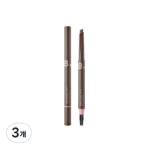 바닐라코 비바이바닐라 스머지 아웃 디테일 브로우 펜슬 0.3g, 01 딥 브라운, 3개