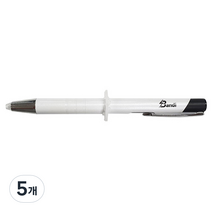 반디라이트 푸쉬타입 고휘도 LED 볼펜, 화이트, 5개