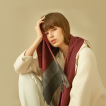 프레조 여성용 엘레강트 클래식 캐시미어 머플러