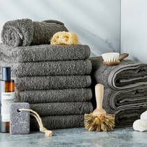 소프트터치 오리지널 호텔수건 170g 코마사 40 x 80 cm, 다크그레이, 10개