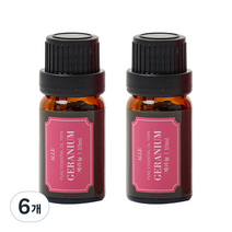 알레 비건 아로마 에센셜 오일 제라늄, 10ml, 6개