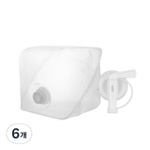 페스트세븐 캠핑 물통, 투명, 10L, 6개