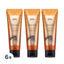 플루 허니 슈가 페이셜 스크럽, 70g, 6개