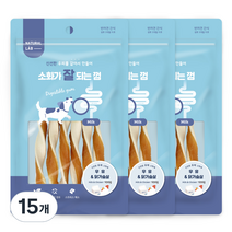 네츄럴랩 소화가 잘되는 껌 강아지 간식 100g, 15개, 우유 + 닭가슴살 혼합맛