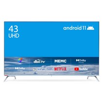 더함 4K UHD LED TV 108cm(43인치) TA434-AVN22CB 스탠드형 자가설치