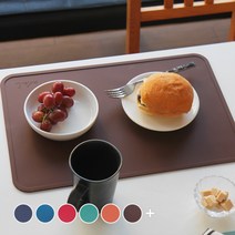 에이드엘 다이닝 실리콘 테이블매트, 초코브라운, 428x282mm