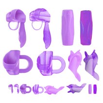 영아트 연필 글씨교정기 8종 x 2p, 퍼플, 1세트