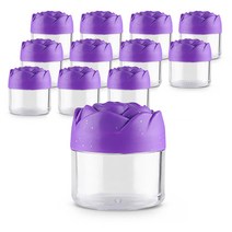 할로뷰티 장미캡 미니 크림공병 20g, 12개, 퍼플