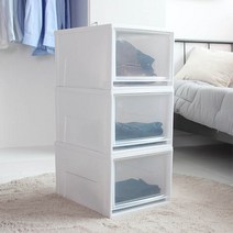 아이리스 BC시스템 수납박스 대형 BC-500D, 클리어, 3개